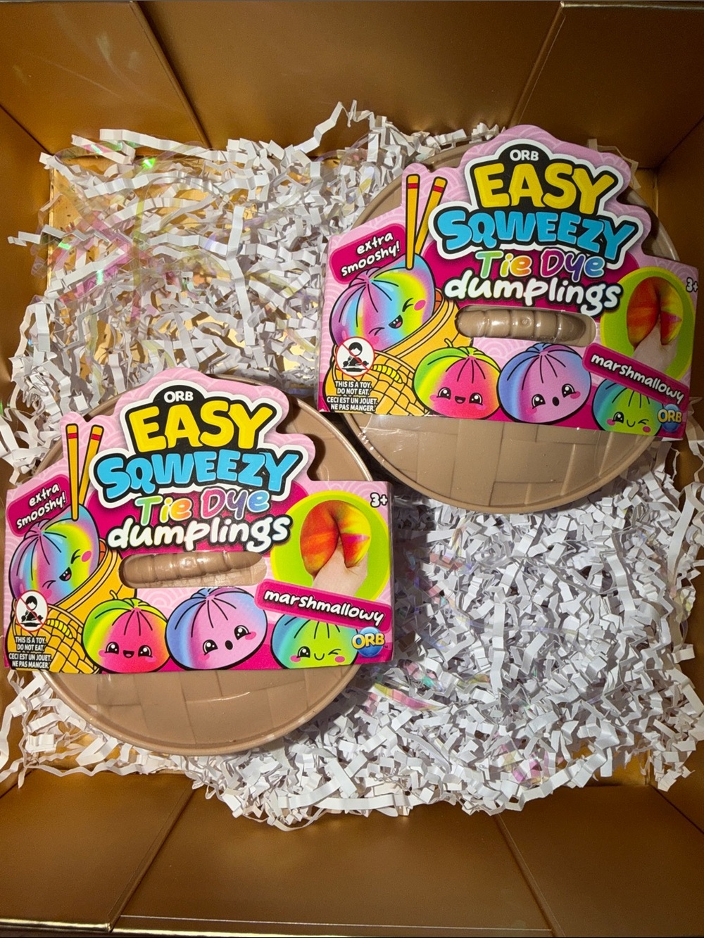 ORB Easy Squeezy Tie Dye Dumplings - Marshmallowy Lot of 2